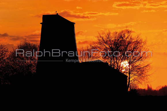 Wackertappmühle bei Sonnenuntergang