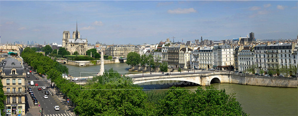 Paris Panorama La Seine et Notre Dame